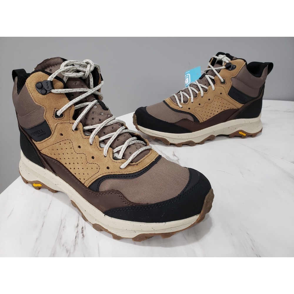 Merrell J004535 Men's 11.5 Speed Solo Mid Waterproof Hiking Boots, Clay/Olive